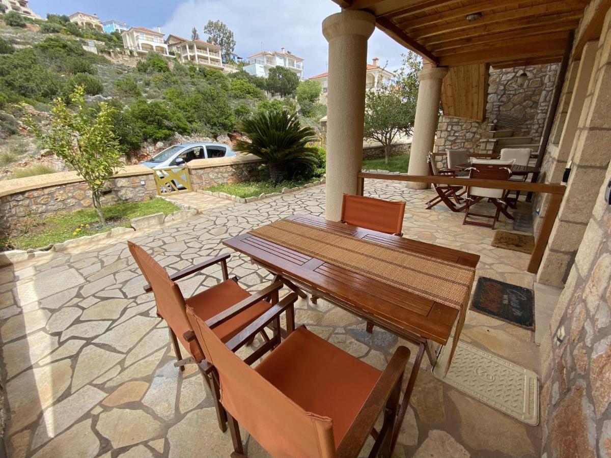 Two-Storey Mansion At The Sea Arkadiko Chorio Bagian luar foto